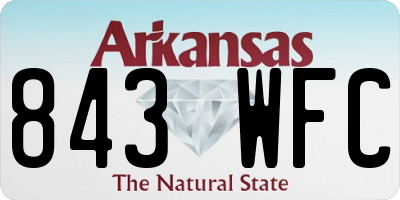 AR license plate 843WFC