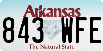 AR license plate 843WFE