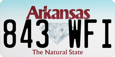 AR license plate 843WFI