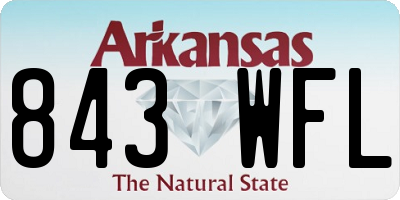 AR license plate 843WFL