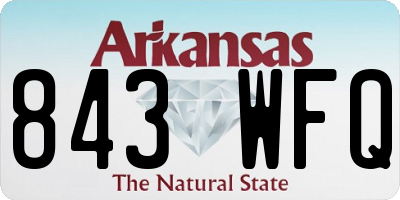 AR license plate 843WFQ