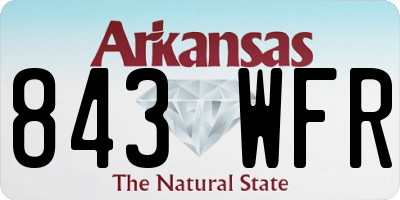 AR license plate 843WFR