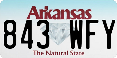 AR license plate 843WFY