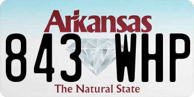 AR license plate 843WHP