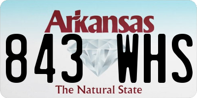 AR license plate 843WHS