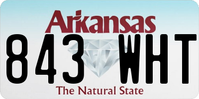 AR license plate 843WHT