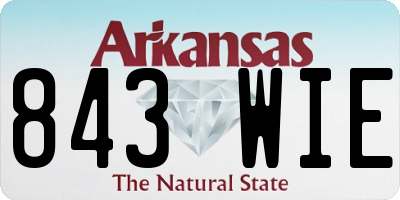 AR license plate 843WIE