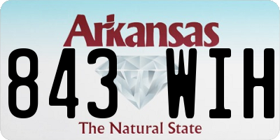 AR license plate 843WIH