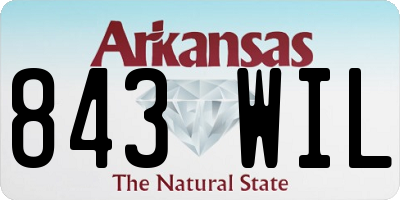 AR license plate 843WIL