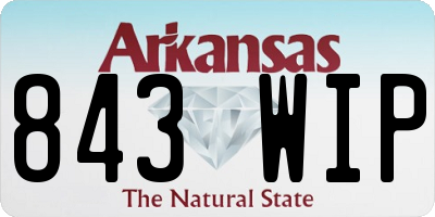 AR license plate 843WIP
