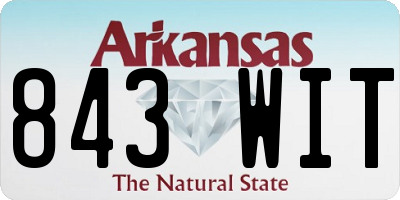 AR license plate 843WIT