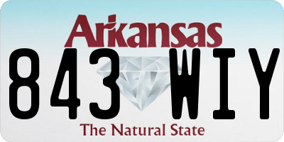 AR license plate 843WIY