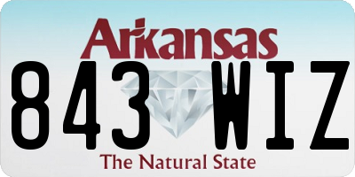 AR license plate 843WIZ