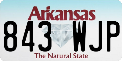 AR license plate 843WJP
