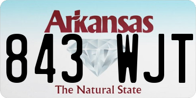 AR license plate 843WJT