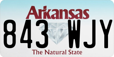 AR license plate 843WJY