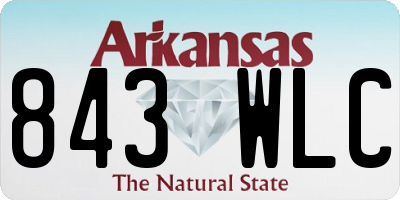 AR license plate 843WLC