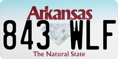 AR license plate 843WLF