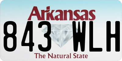 AR license plate 843WLH