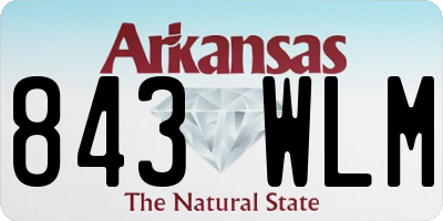 AR license plate 843WLM