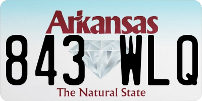 AR license plate 843WLQ