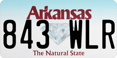AR license plate 843WLR