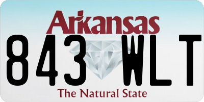 AR license plate 843WLT