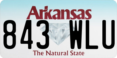 AR license plate 843WLU