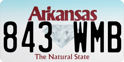 AR license plate 843WMB