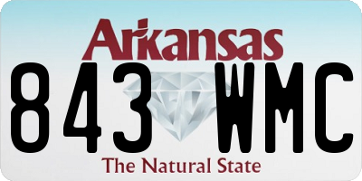 AR license plate 843WMC