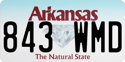 AR license plate 843WMD