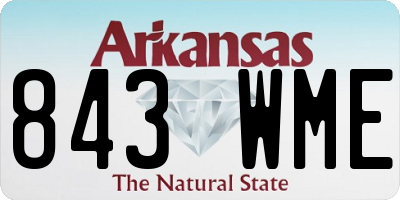 AR license plate 843WME