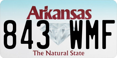 AR license plate 843WMF