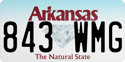 AR license plate 843WMG