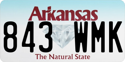 AR license plate 843WMK