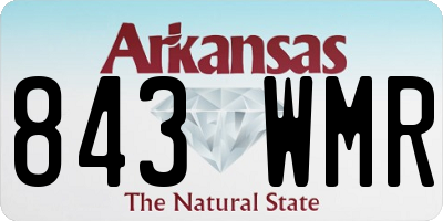AR license plate 843WMR