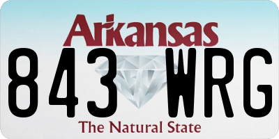 AR license plate 843WRG