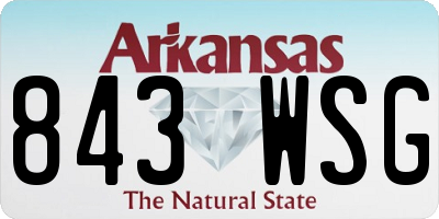 AR license plate 843WSG