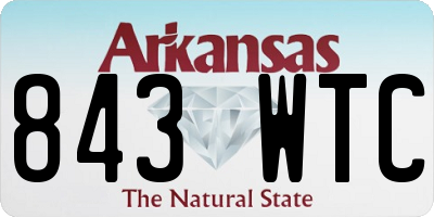 AR license plate 843WTC