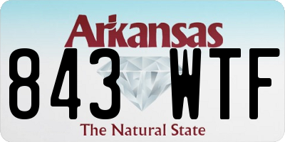 AR license plate 843WTF