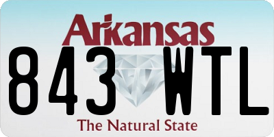 AR license plate 843WTL