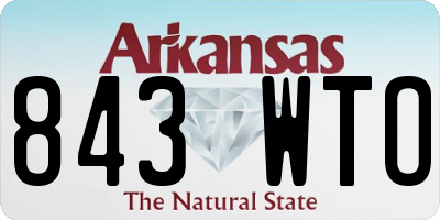 AR license plate 843WTO
