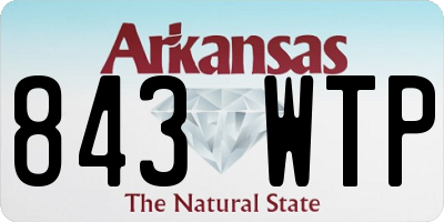 AR license plate 843WTP
