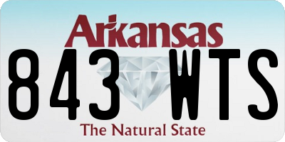 AR license plate 843WTS