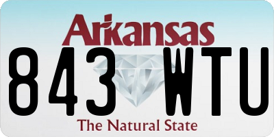 AR license plate 843WTU