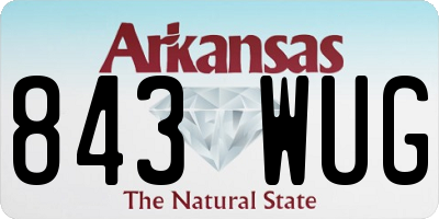 AR license plate 843WUG