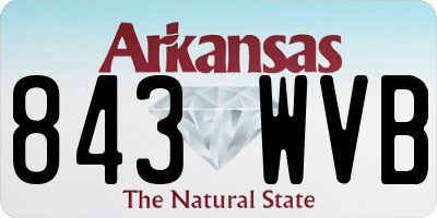 AR license plate 843WVB