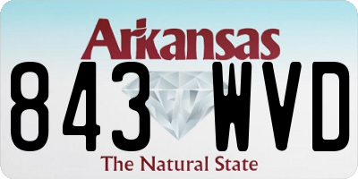 AR license plate 843WVD