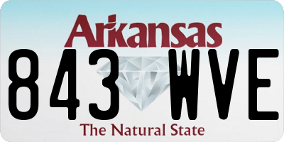 AR license plate 843WVE