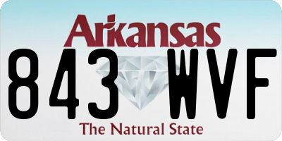AR license plate 843WVF